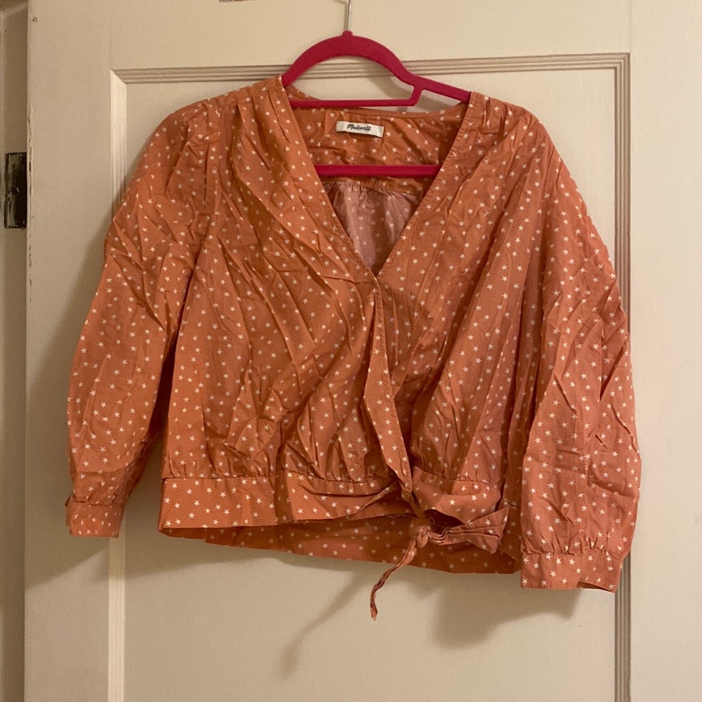 Madewell pink stars shirt : Size M